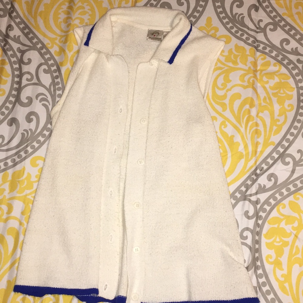 White cardigan